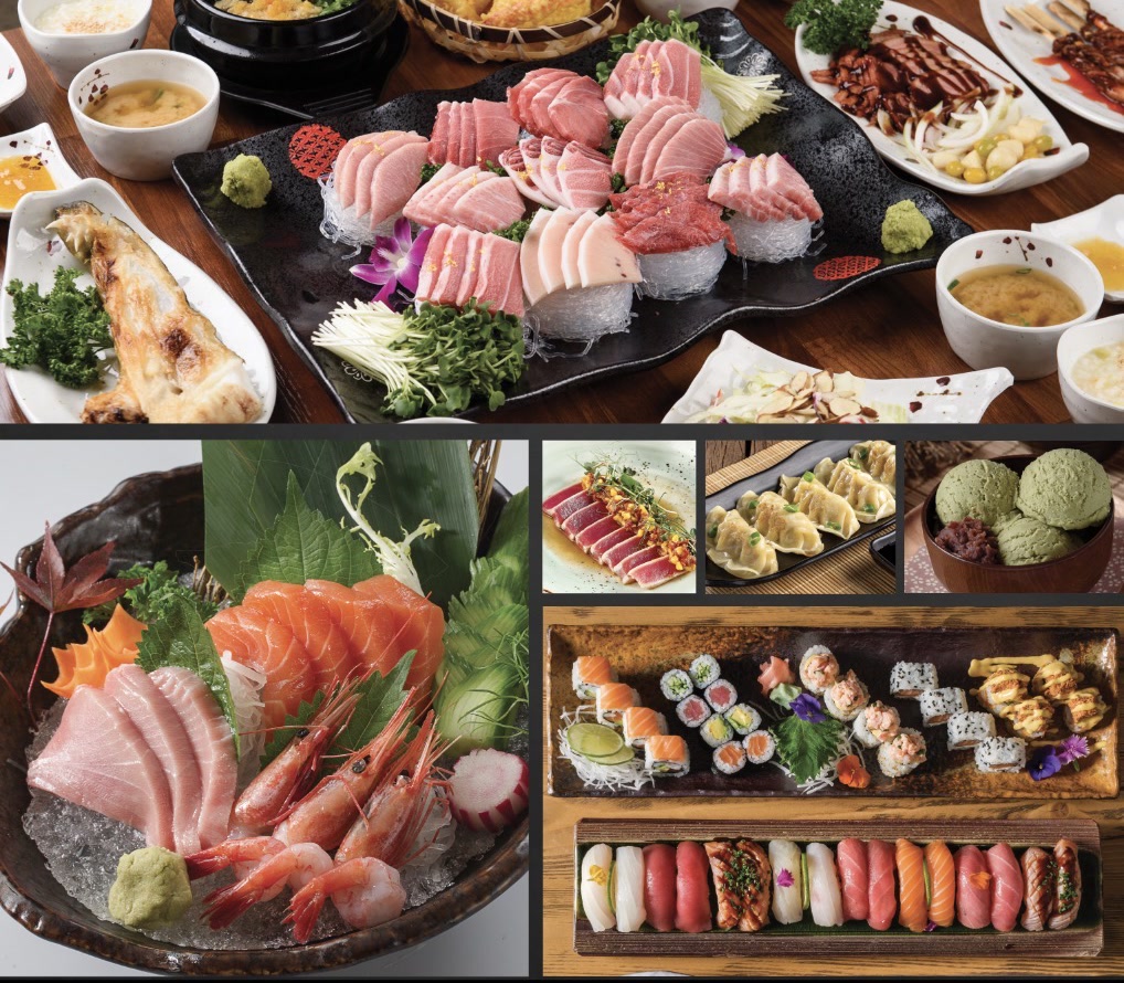 Kikoo sushi and sashimi from our menu flyer