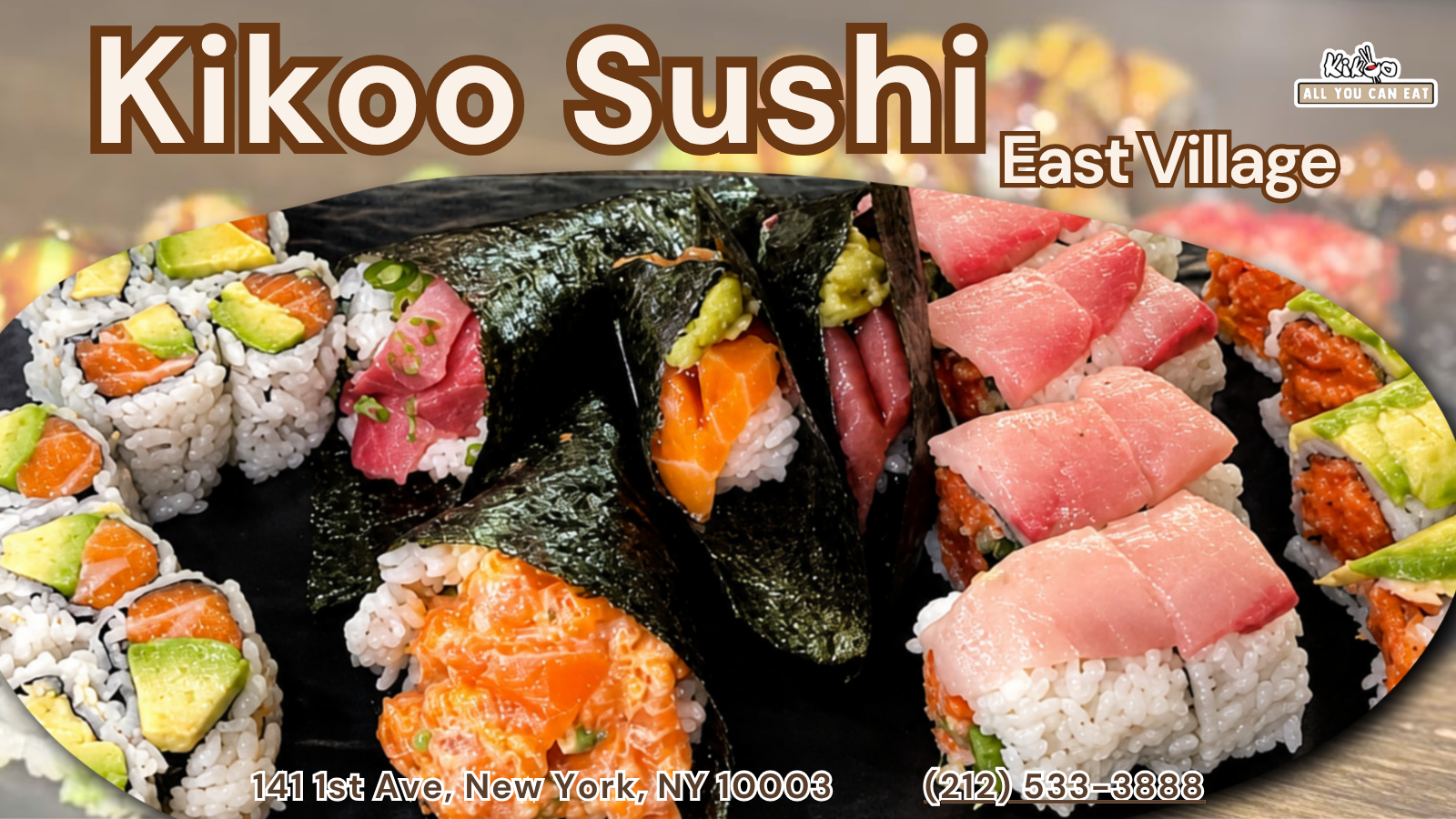 Sushi spread