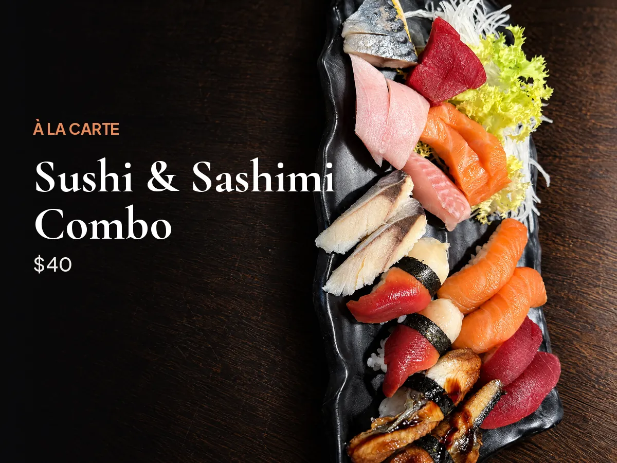 Sushi and Sashimi Combo $40 a la carte at Kikoo Sushi East Village